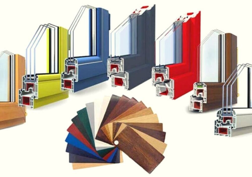 Ламинированные окна.