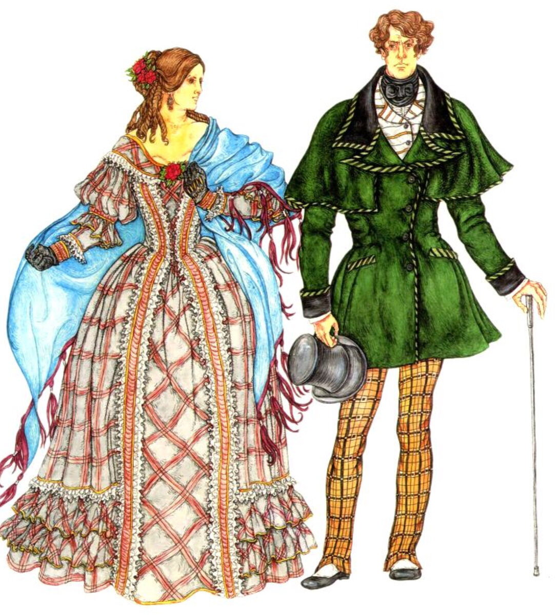 Мужской костюм стиля второе рококо 19 века.