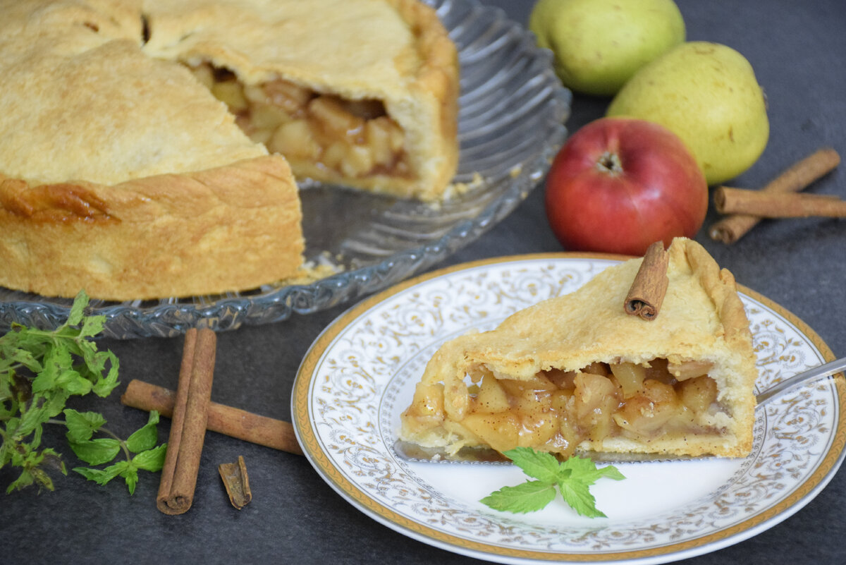 Американский яблочный пирог 🍏 Много начинки и минимум теста | Марина Super  Food | Дзен