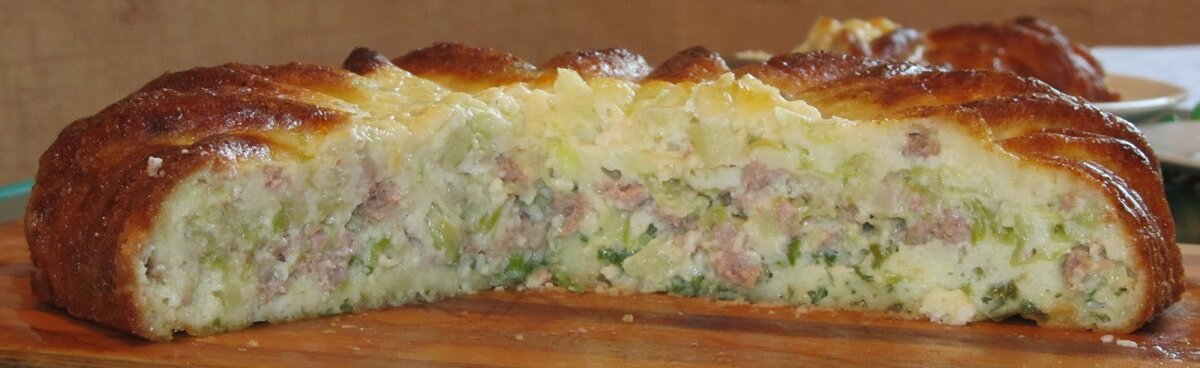 Супер нежный пирог с капустой и мясом