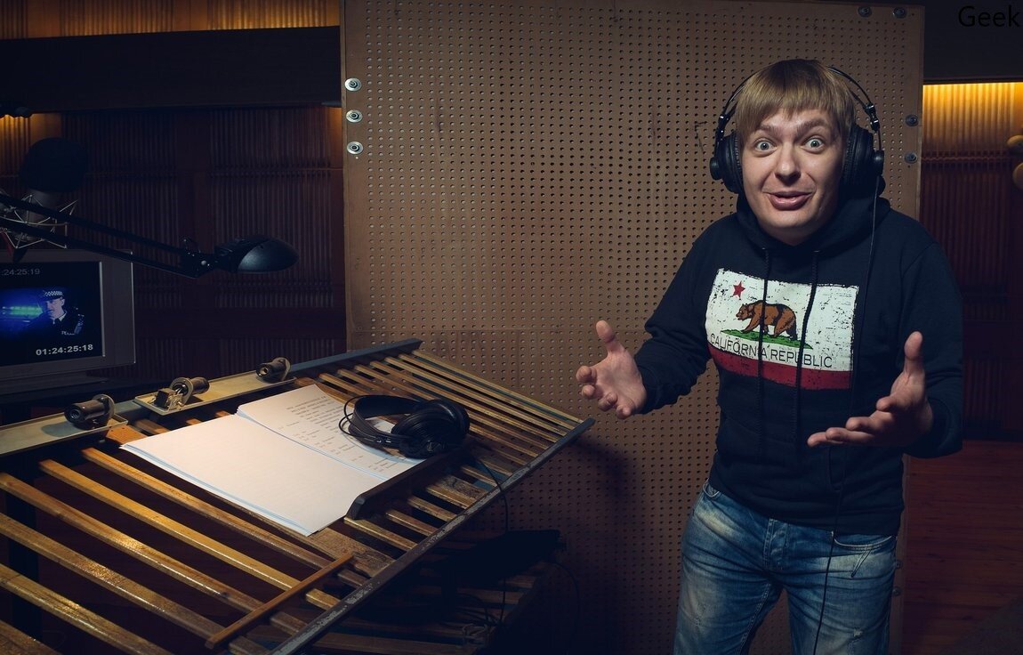 Начинающий актер озвучки