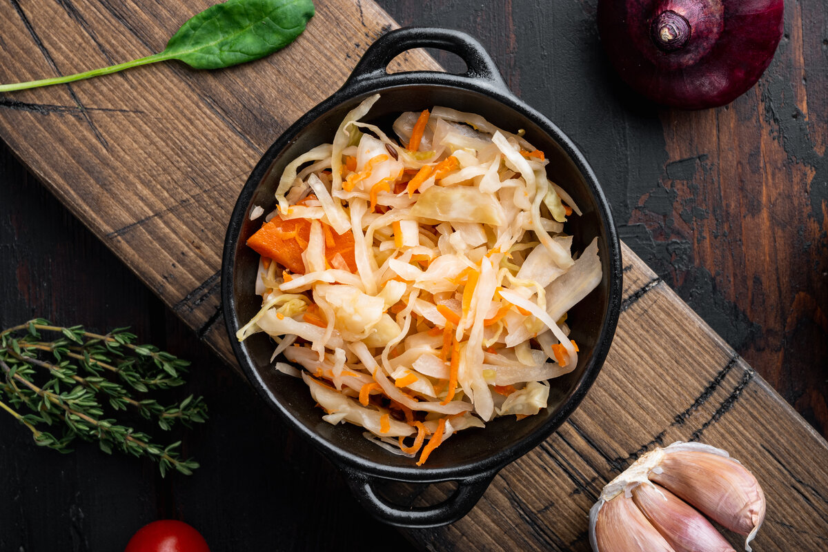 Квашеная капуста.
