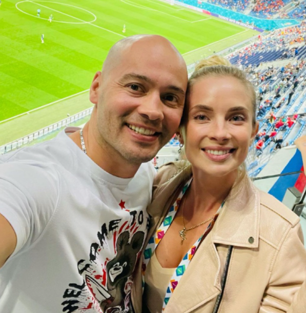 Андрей Черкасов с женой Кристиной