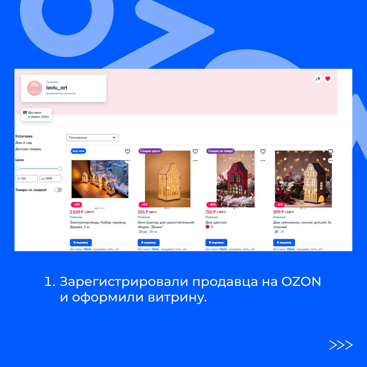 Витрина продавца