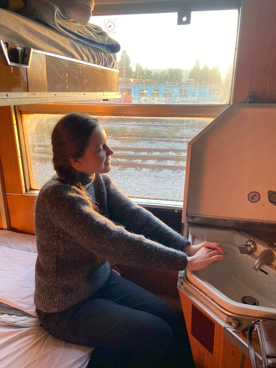 купе в поезде Белград-Бар