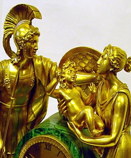 Одиссей и Цирцея с маленьким Телегоном./хотя миф утверждает, что Одиссей не знал о рождении сына /