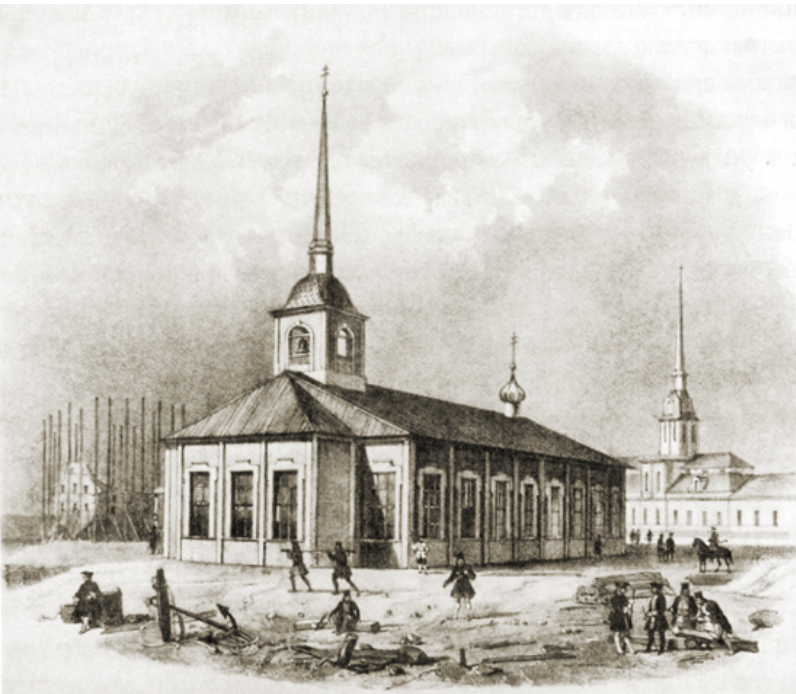 Первая Исаакиевская церковь. Источник: Pinterest