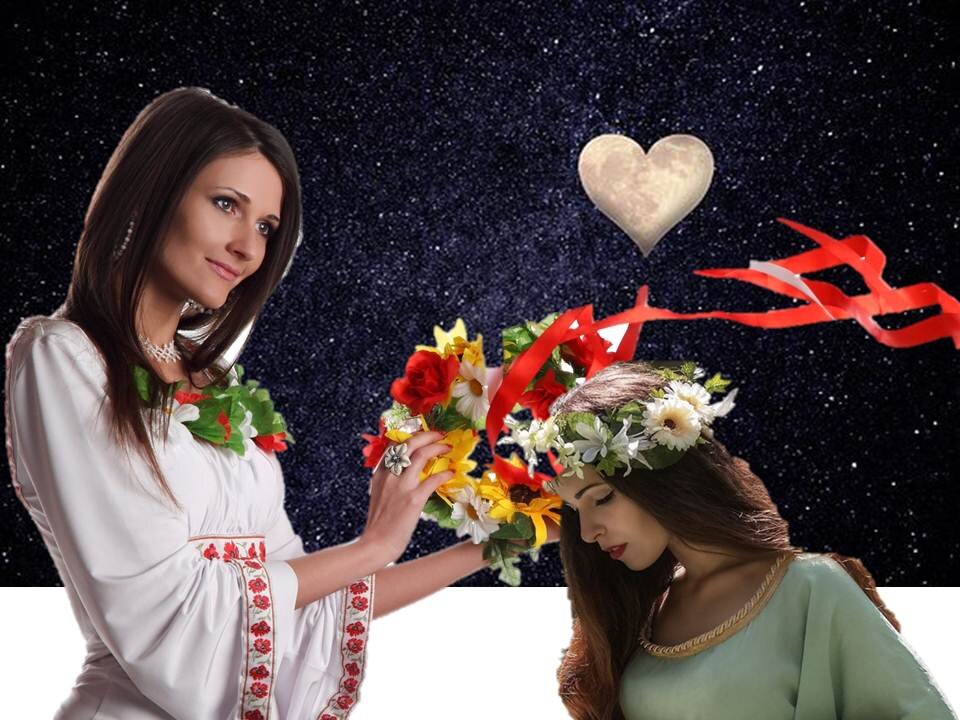 Как снять с себя венец безбрачия? Старинные ритуалы и обряды. Коллаж автора