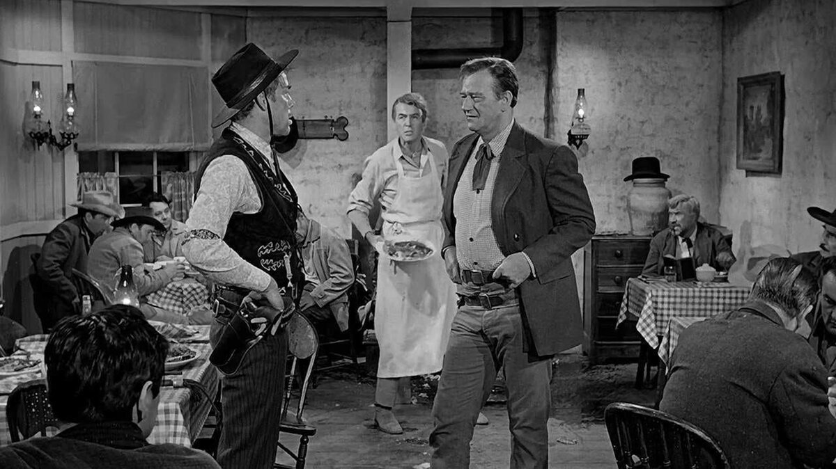 Кадр из фильма "Человек, который застрелил Либерти Вэланса", 1962 г.