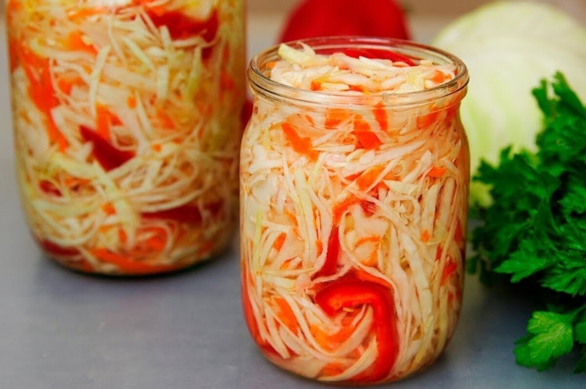 Очень быстрая маринованная капуста