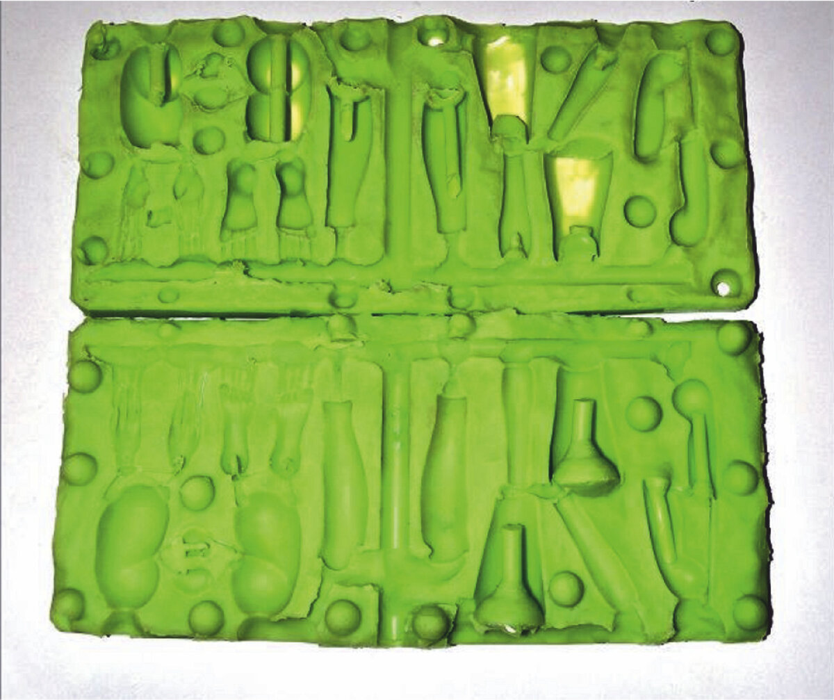 Изготовление литейных форм из силикона для отливки кукол BJD из ...