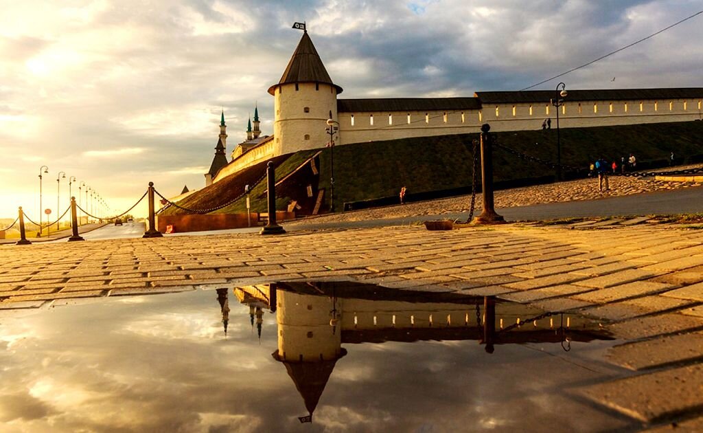 Ночная осенняя Казань Казанский Кремль