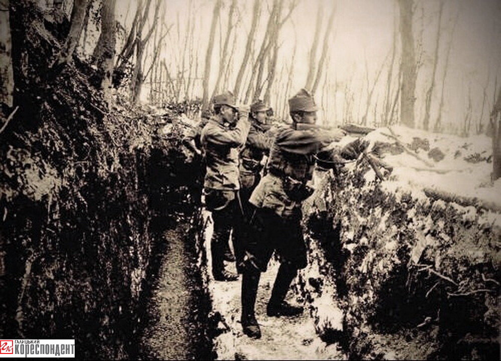 УСС під час бою за Лисоню. 1916 р.