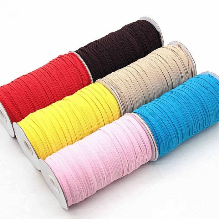 Цветная бельевая резинка.