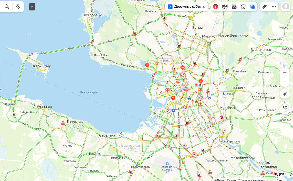 Выехать из санкт петербурга