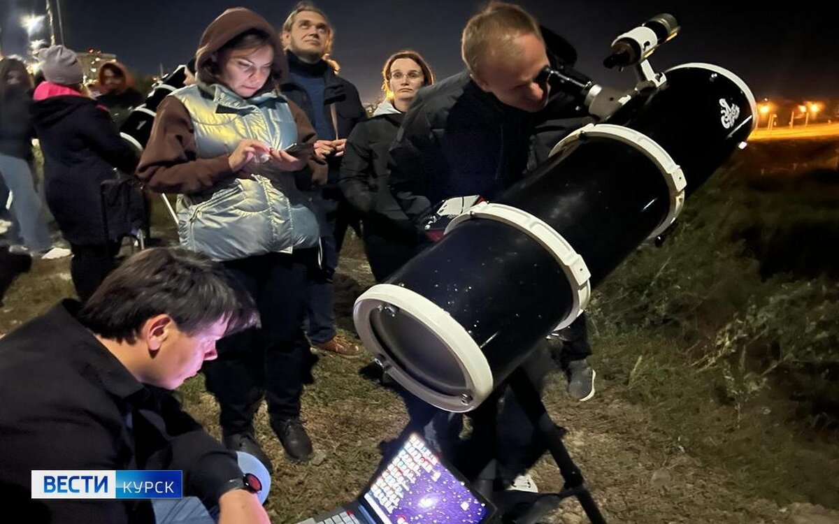    Куряне вечером 14 сентября наблюдали двойные звёзды, Сатурн и Юпитер