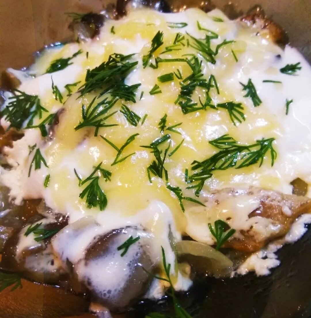 Жульен из утки с белыми грибами — Рецепты Кулинарной студии Clever