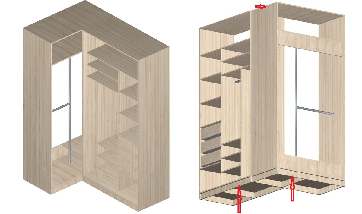 Делаем угловой шкаф-купе своими руками