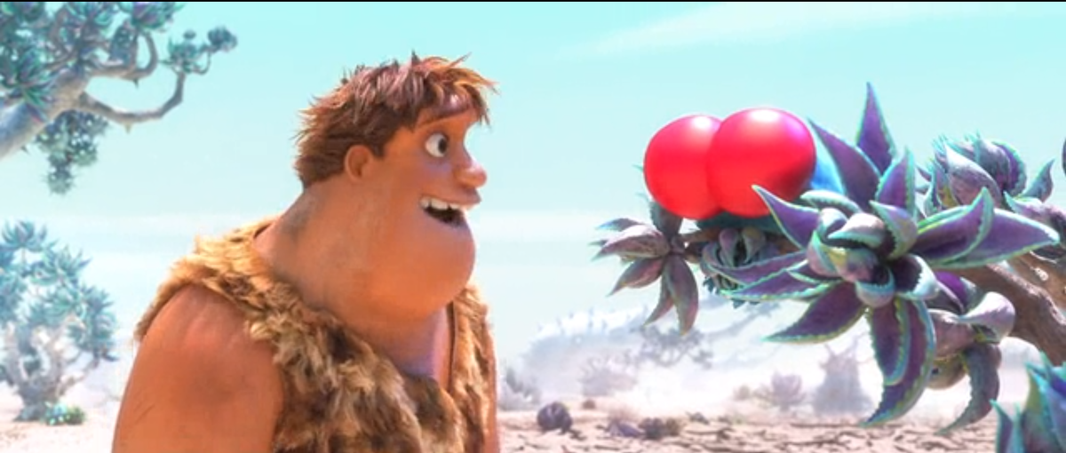 Тунк решает перекусить сочными ягодами. "Семейка Крудс. Новоселье"