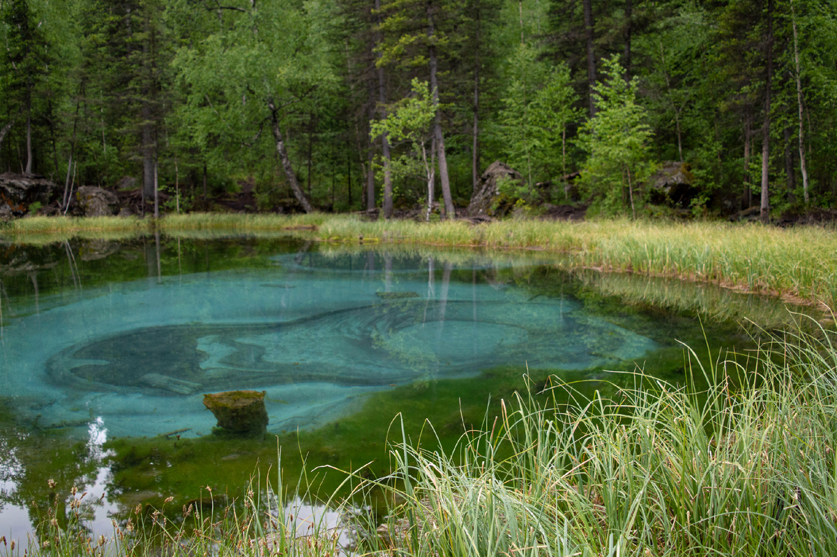 Гейзерное озеро. Оно и правда живое- дышит, шевелится....