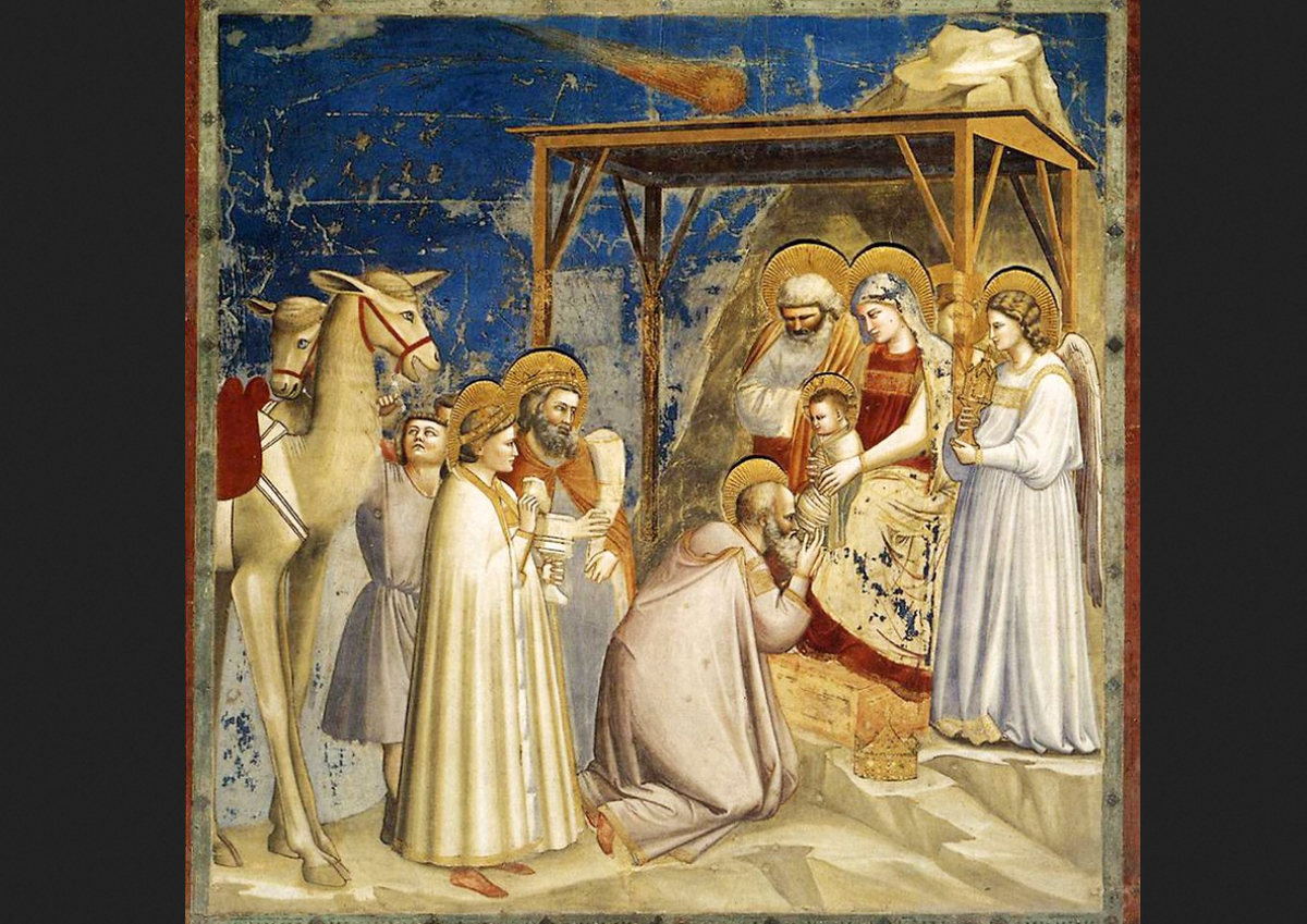 Джотто ди Бондоне. "Поклонение волхвов". Треченто.
