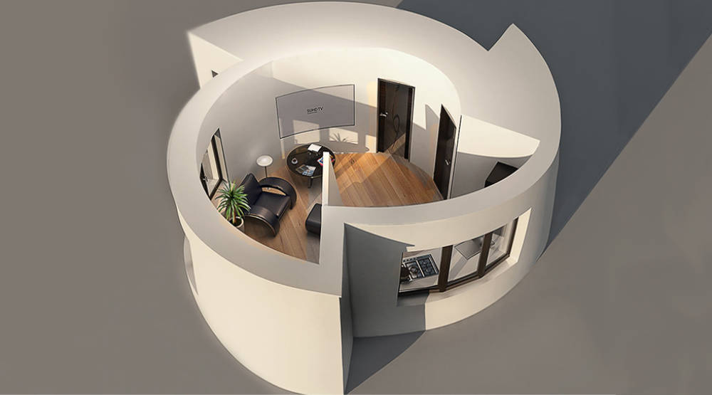 Apis core. Строительный 3d-принтер APIS cor.. Круглый дом 3д принтер. Дом на 3д принтере. Здание на 3д принтере.