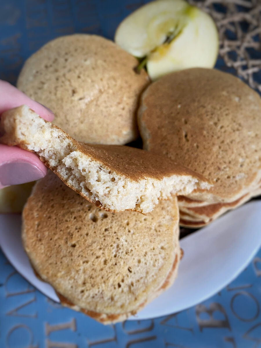 Пышные ПП панкейки 🥞 с яблочком 🍎👍😋 | Irina Chi✨ Творчество/Сад/Бизнес  | Дзен