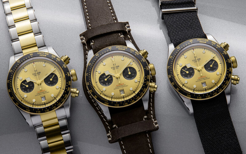 Хронографы Black Bay Chrono S&G в 41 мм корпусах из стали с полированной и сатинированной отделкой и желтого золота