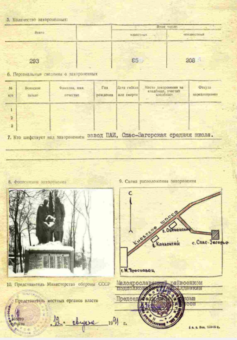 Калужская обл., Малоярославецкий район, с. Спас-Загорье | Воинские  захоронения (братские могилы)Великой Отечественной войны | Дзен