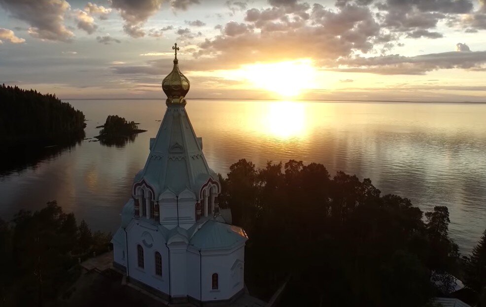 Скриншоты кадров фильма "Святой остров Валаам"