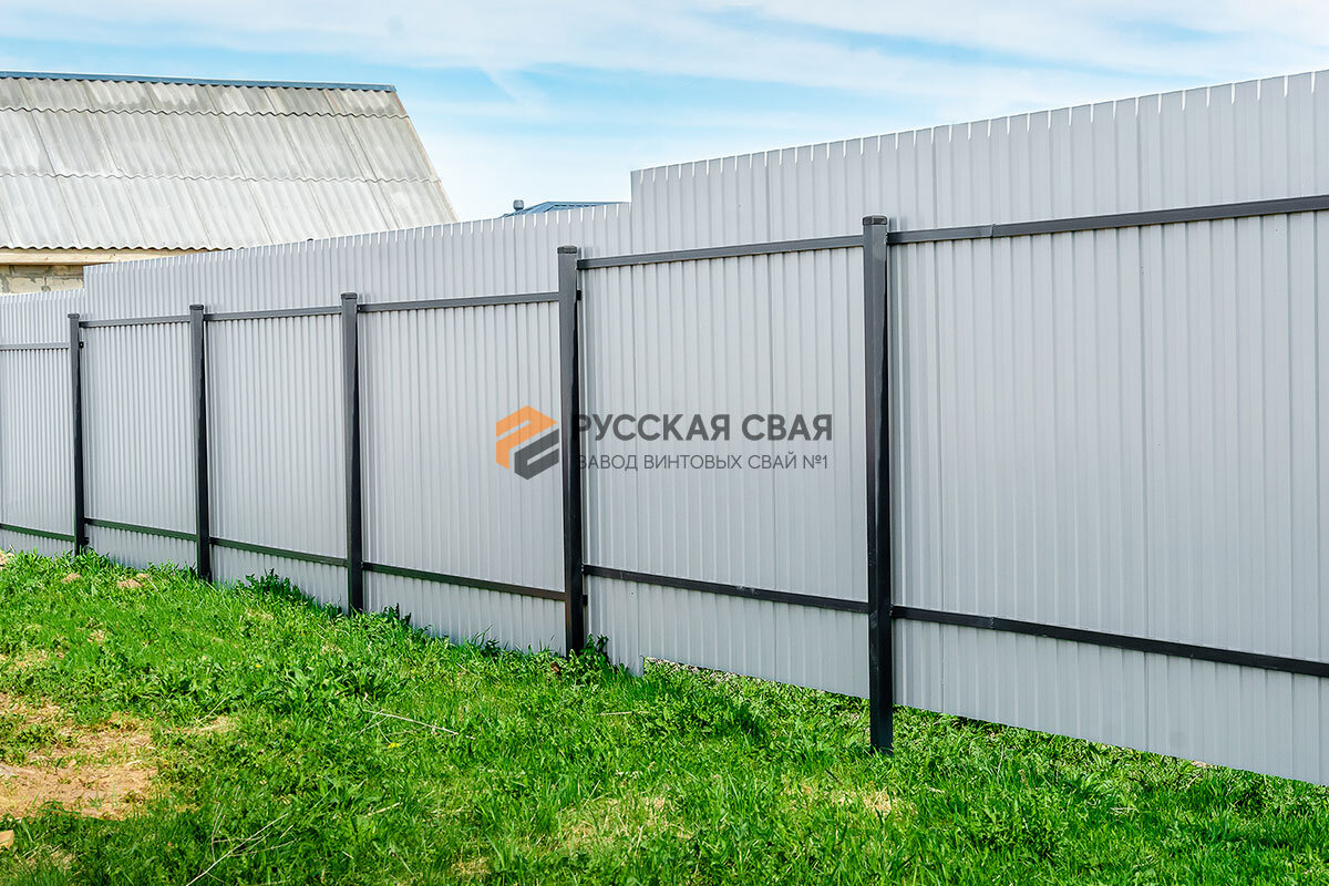 Откатные ворота и забор от компании Русская Свая