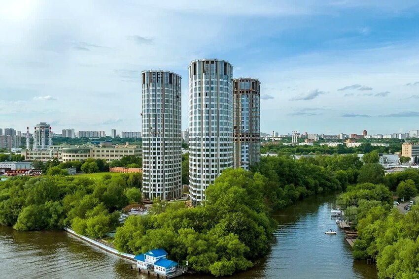 Апарт-комплекс «Level Стрешнево» — аэросъемка Новострой-М