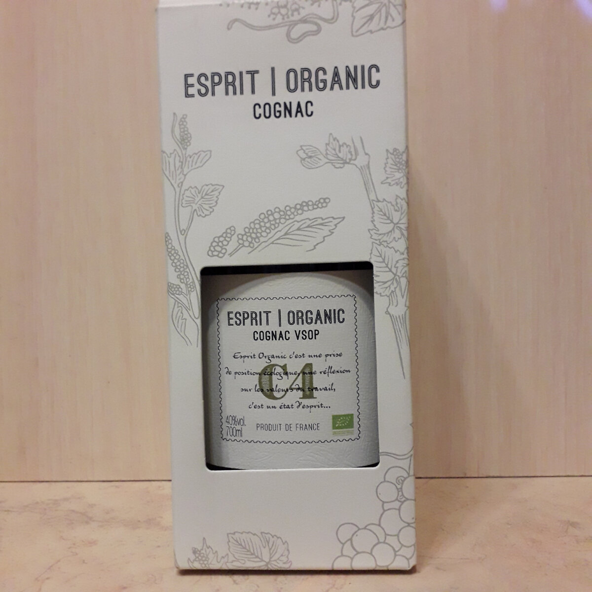Органический коньяк Esprit Organic Cognac VSOP С4 в подарочной упаковке