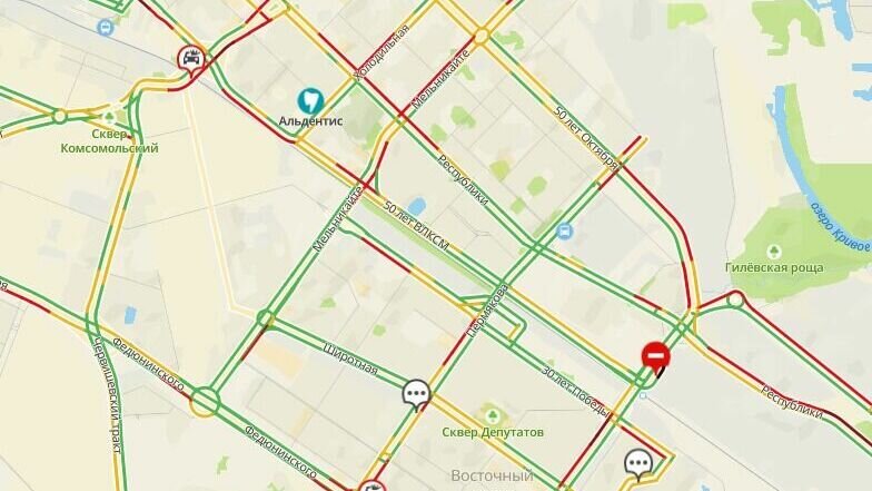     В областной столице 11 января электронные сервисы отмечают крупные пробки. По данным 2ГИС, к 17:50 практически встало движение на улицах Перекопской и Ленина. В центре города произошло 3 ДТП.