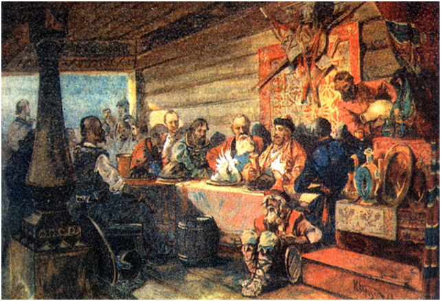 В киевском тереме князя Владимира (худ. В. Васнецов)     