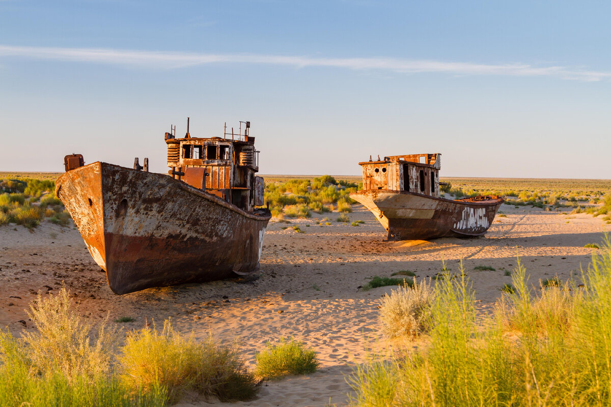 Аральское море фото после высыхания