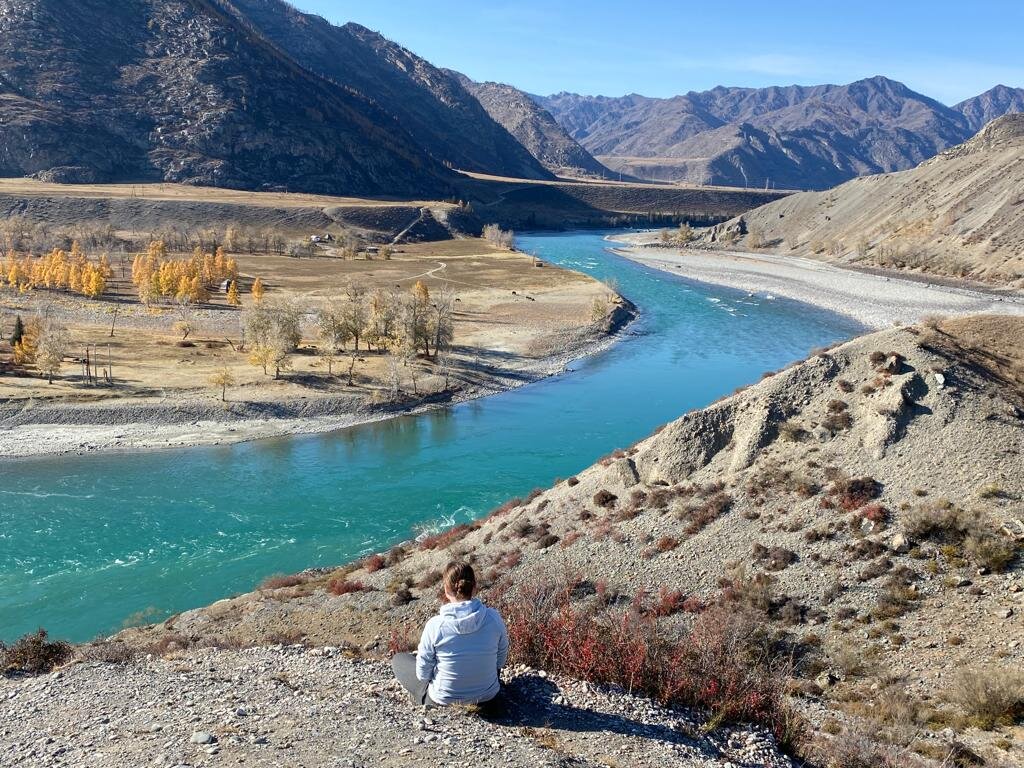 Фото осенней Катуни (весной не получилось сделать такое)