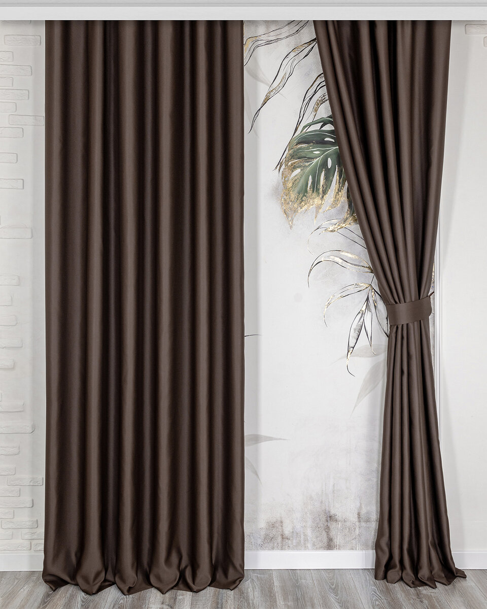Шторы "Марсель" Шоколад Evrika Home