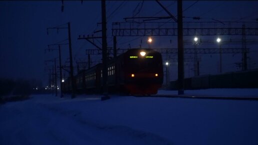 Электропоезд ЭД9М-0139. Заринский экспресс.