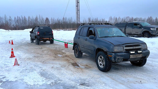 Настоящий Американец Chevrolet Tracker против поддельного Американца Chevrolet NIVA