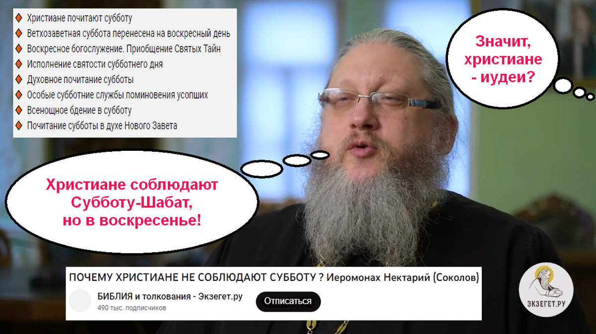 Задан вопрос, почему христиане не соблюдают субботу (шаббат)? Поп  ответил... | Игорь Ткаченко | Дзен