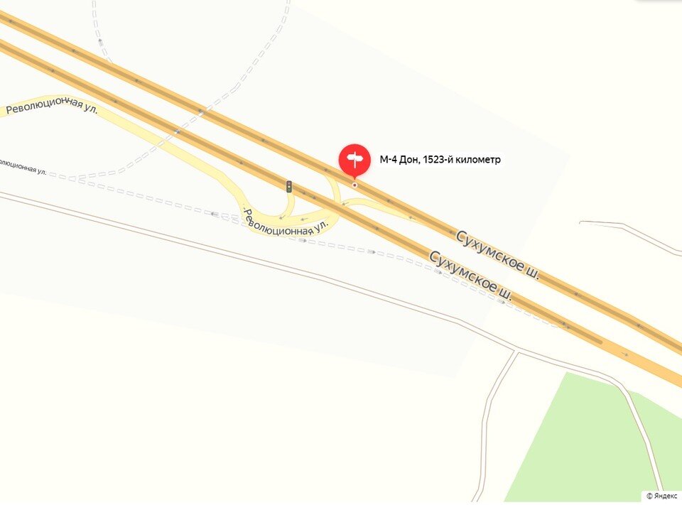     Здесь будет закрыто примыкание для съезда с трассы. Фото: yandex.ru/maps