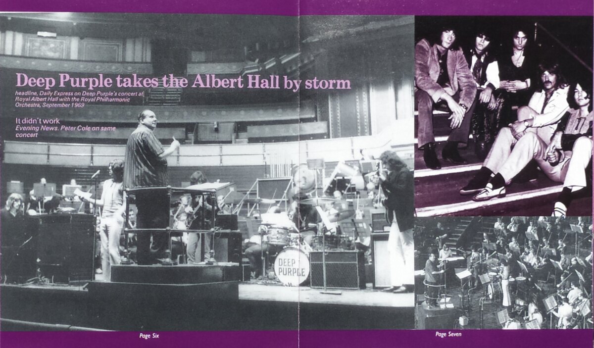 Deep Purple "Concerto for Group and Orchestra" DVD-Audio - booklet, page 6-7