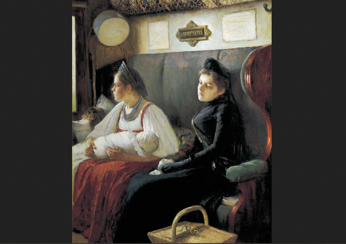 Леонид Пастернак. "К родным", 1891.