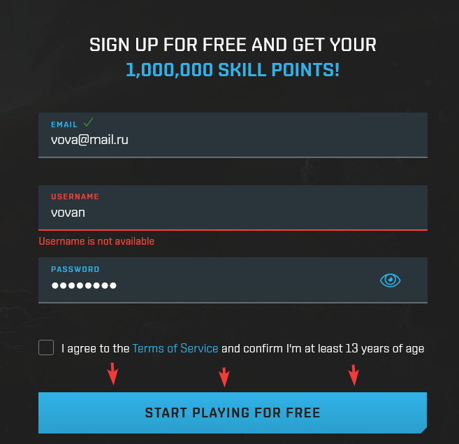  
ваш персонаж получит МИЛЛИОН Очков Навыков (Skill Points)