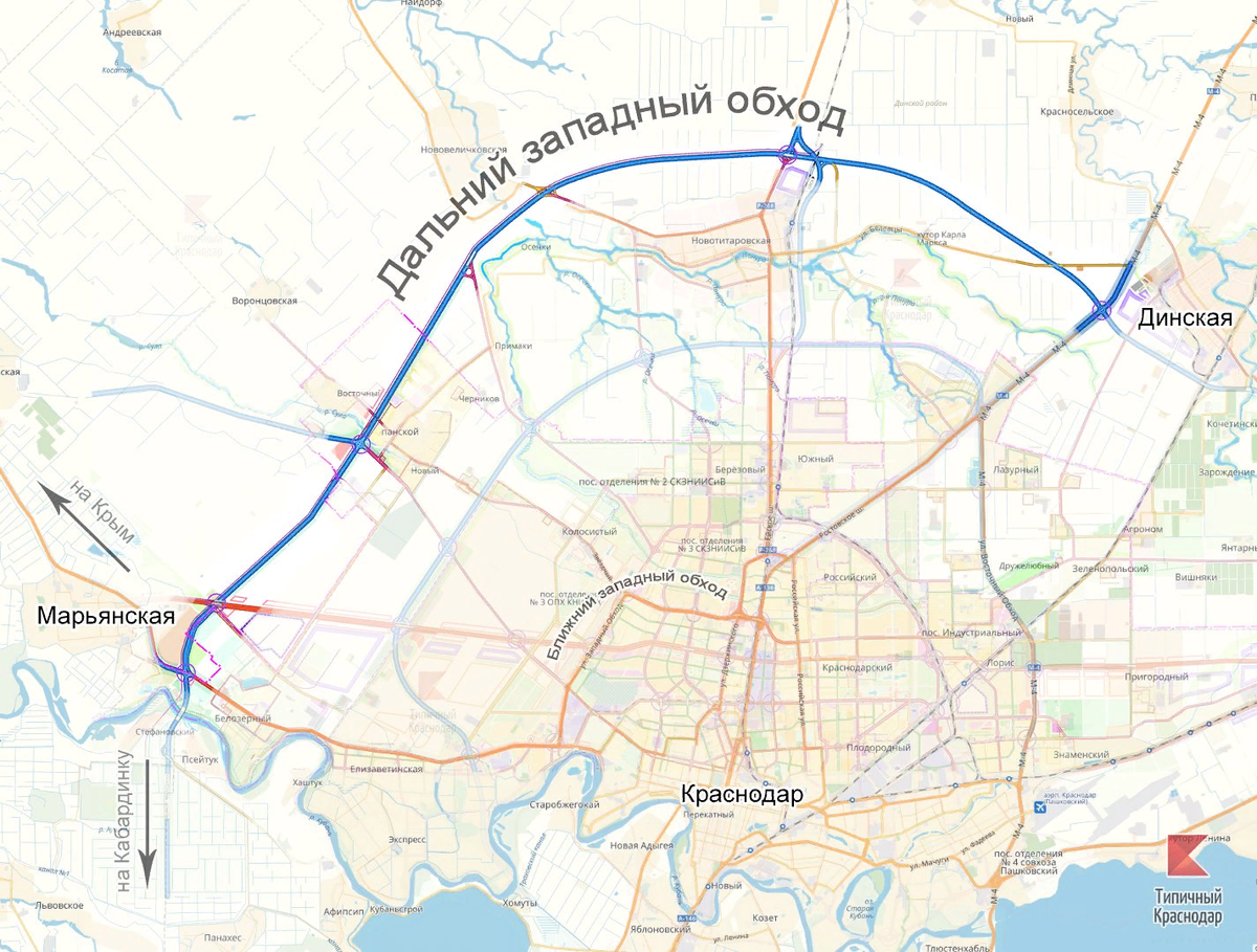 Ростовская кольцевая автодорога схема