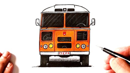 Раскраска Автобуса🚌ПАЗ-4234 |Coloring book bus