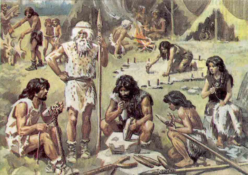 "Родовая община", картинка найдена в Интернете, автор неизвестен.