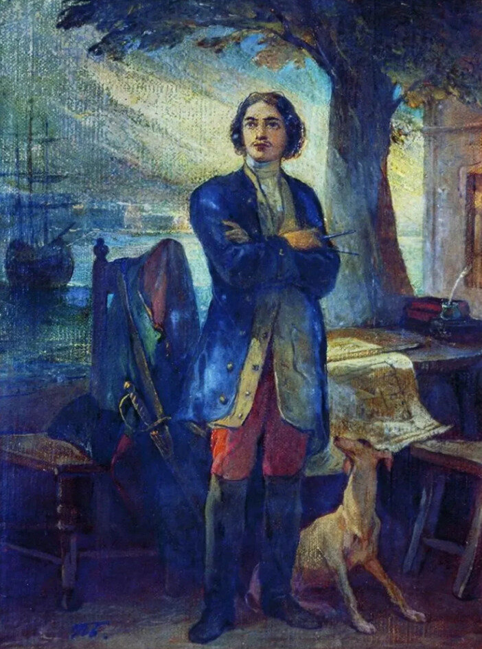 Петр Басин «Основание Петербурга в 1703 году»