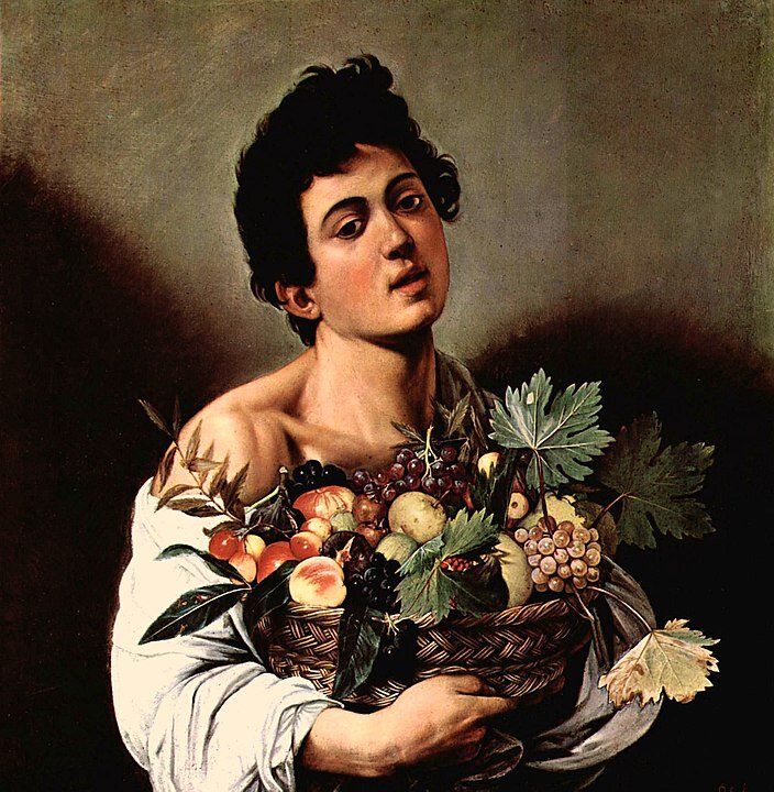 Караваджо. «Мальчик с корзиной фруктов», 1593–94 годы, галерея Боргезе, Рим © Public domain